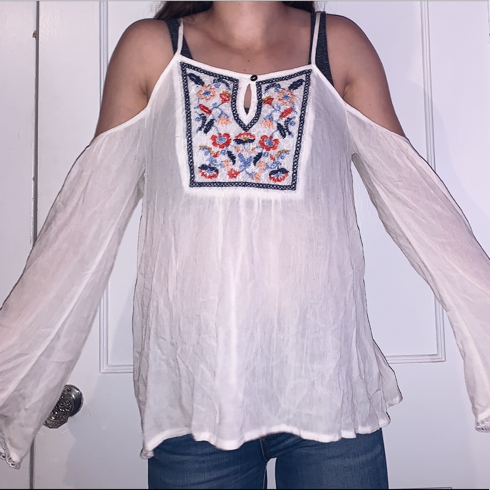 Open Shoulder Blouse